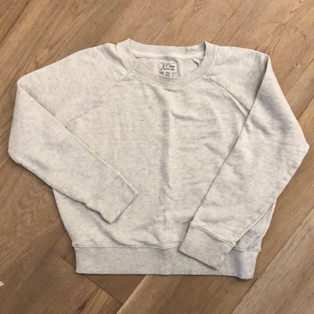 J. Crew Gray Vintage Fleece Sweatshirt (XXS)